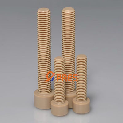 Harga yang bagus Natural PEEK Hex Socket Thread Cap Cylinder Head Screw Dengan Densitas 1.31 on line